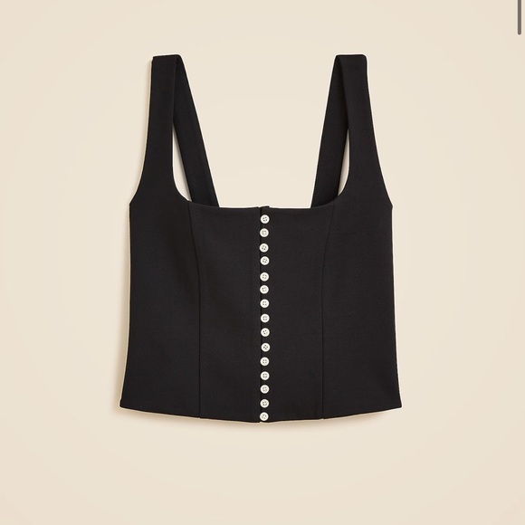 J. Crew Tops - J.Crew Corset top in stretch ponte